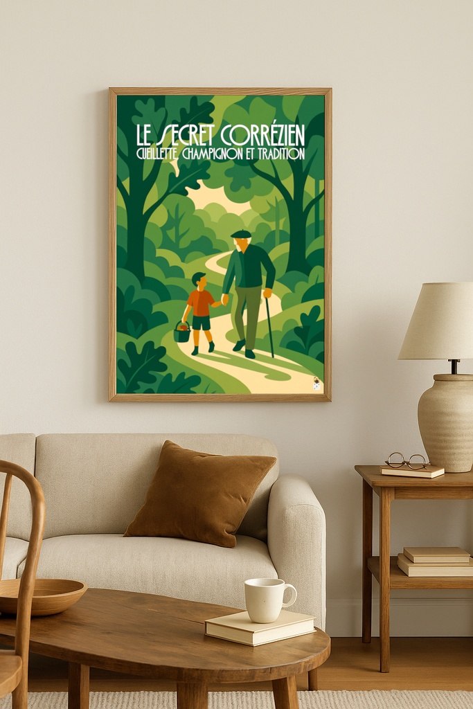 Affiche Trapanel Décoration Secret Corrézien Champignon Cèpe Tradition 19 Article Contexte.jpg