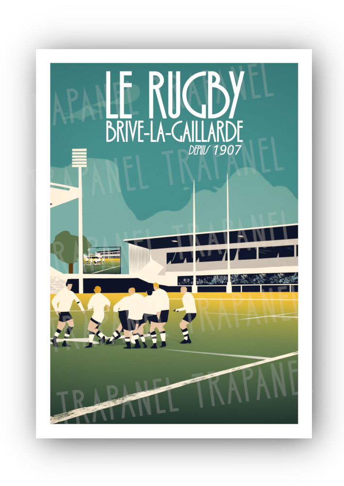Carte Postale - Le Rugby, Brive-La-Gaillarde