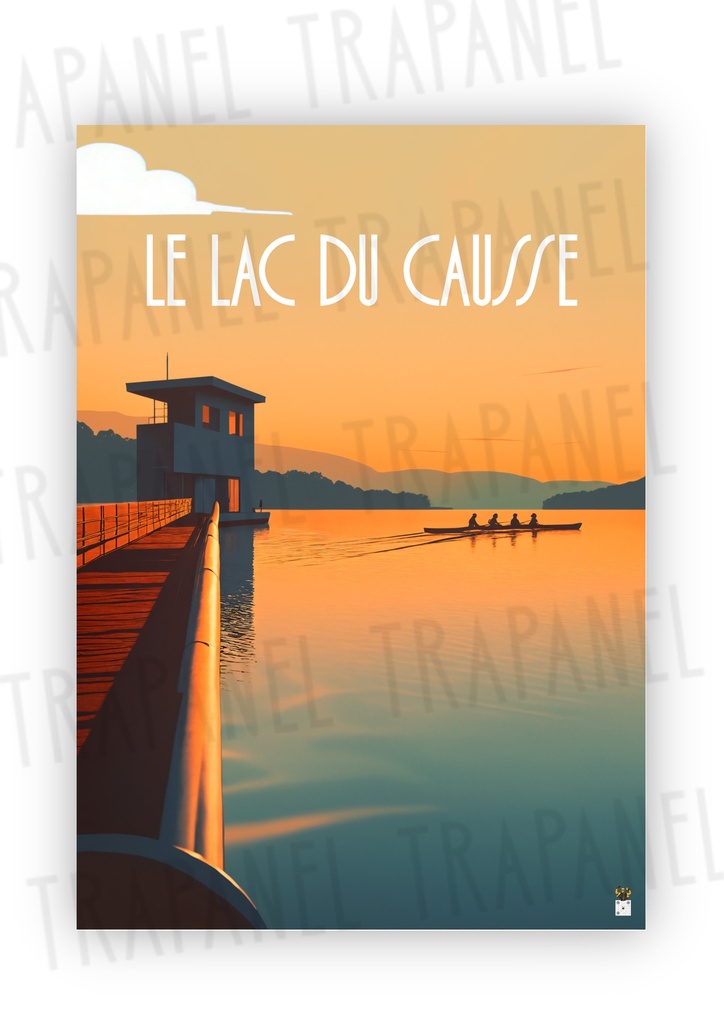 Affiche Le lac du Causse en Corrèze