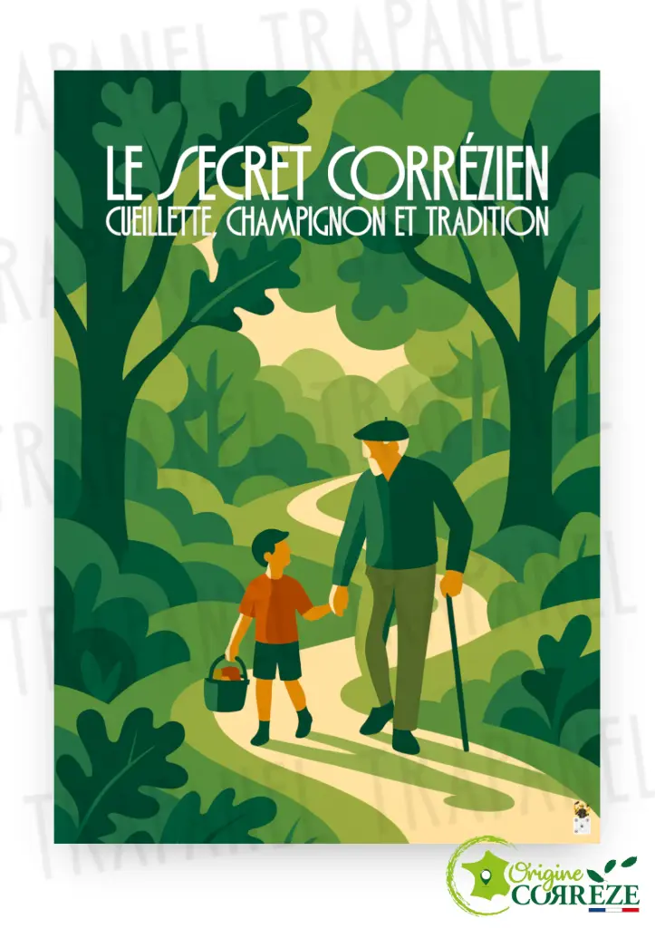 Affiche – Le Secret Corrézien 🍄 (Largeur x Hauteur (en cm) environ : 30 x 40, Sans Cadre)