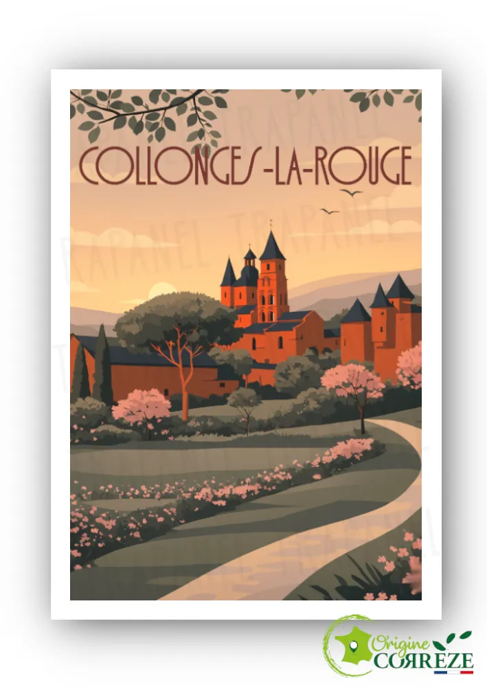 Carte postale Collonges-la-Rouge en Corrèze | Trapanel