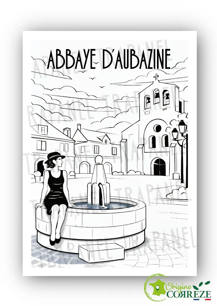 Carte postale Abbaye d’Aubazine en Corrèze
