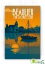 Affiche Vintage – Beaulieu-sur-Dordogne en Gabare
