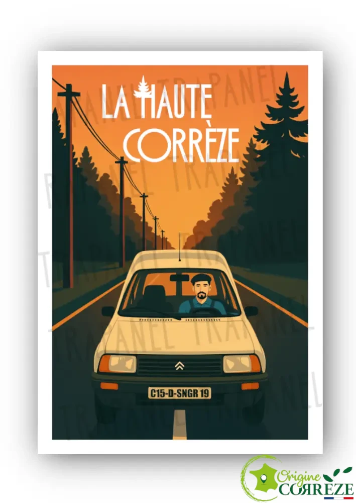 Carte Postale « Haute-Corrèze – C15 du Seigneur » – Trapanel