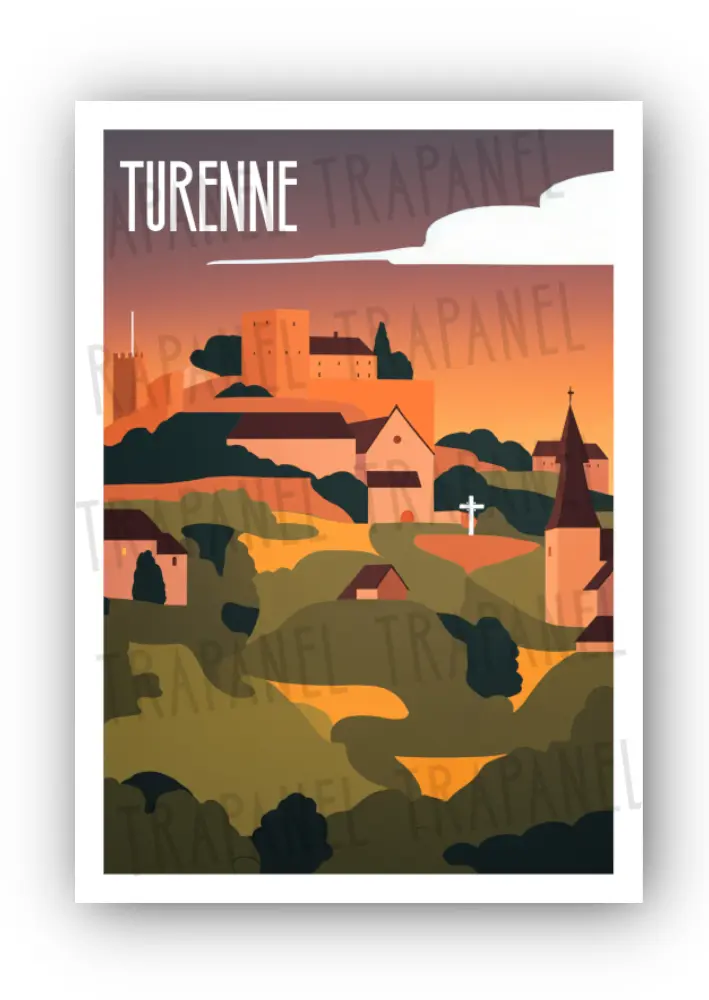 Carte Postale « Turenne – Seigneurie du Style » – Trapanel