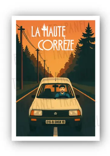 Carte Postale « Haute-Corrèze – C15 du Seigneur » – Trapanel