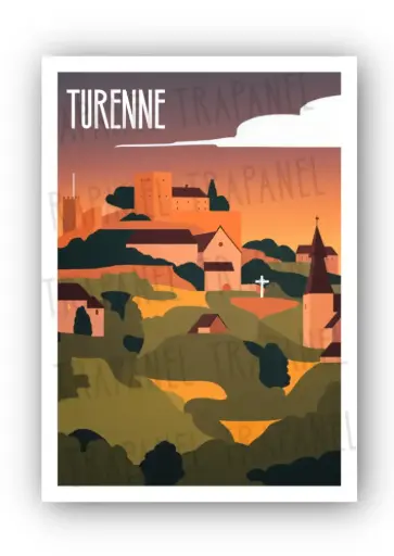 Carte Postale « Turenne – Seigneurie du Style » – Trapanel