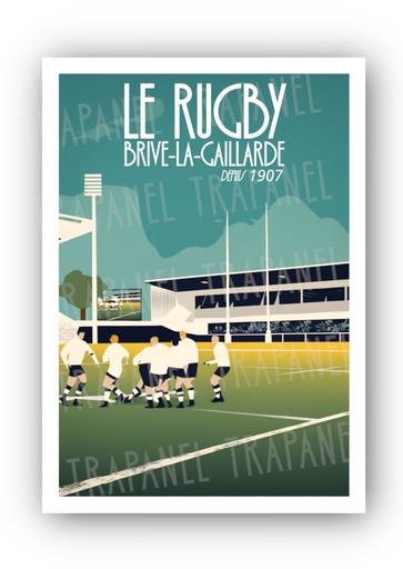 Carte Postale - Le Rugby, Brive-La-Gaillarde