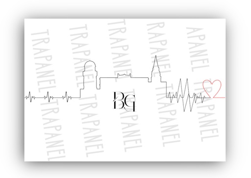 Carte Postale - Silhouette Brive❤️ 